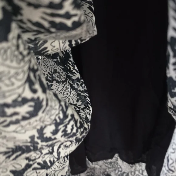 NWT Anthropologie Maeve Floral Maxi Black White Dress Small - Picture 7 of 7